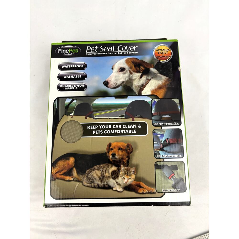 Brown Pet Car Seat Cover‎ for Pets - Washable  Waterproof Universal